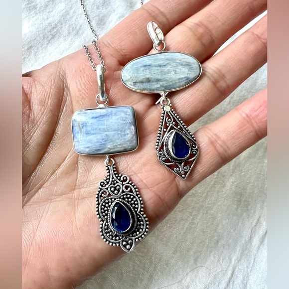 Jewelry - 925 You Choose! Kyanite Chandelier Pendant Necklace